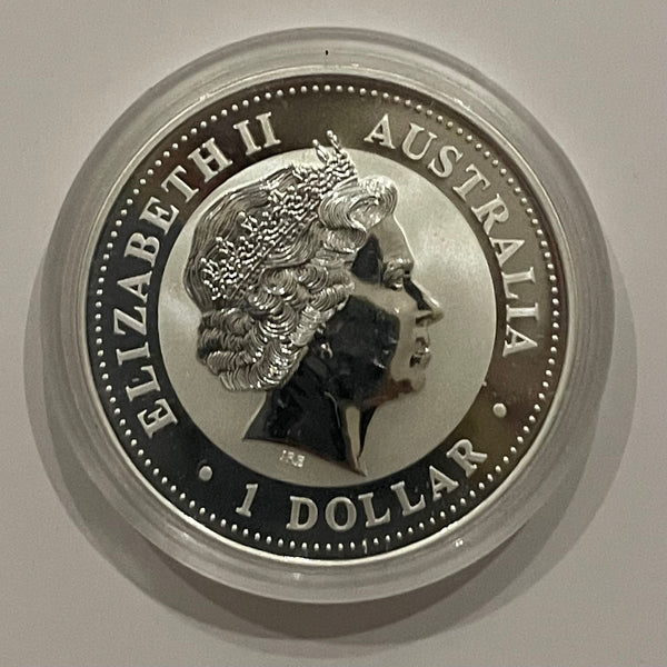 Australia 2001 Perth Mint $1 The Australian Kookaburra 1oz 999  Silver Coin