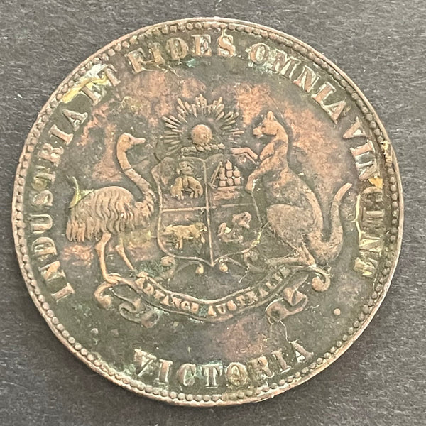 Australia 1861 Grundy 1d Penny Token