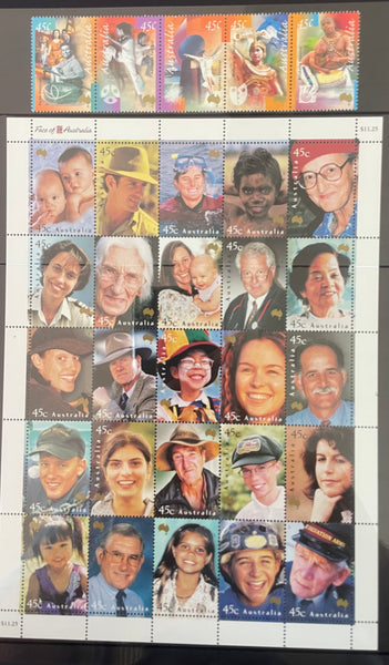 Australia Post 2000 Year Album. This book contains all the different simplified stamps issued in that year.