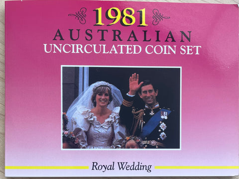 Australia 1981 Royal Wedding Sherwood Uncirculated Set