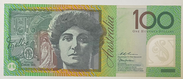 Australia 1999 $100 Polymer Signed MacFarlane Evans Uncirculated Banknote. R618b