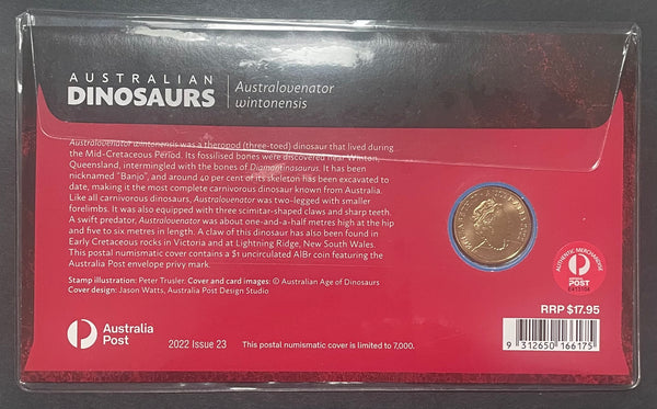 2022 Australia  $1 Dinosaurs PNC