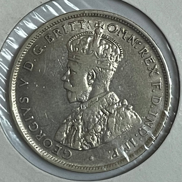 Australia 1912 2/- Florin Silver Coin Very Fine Condition