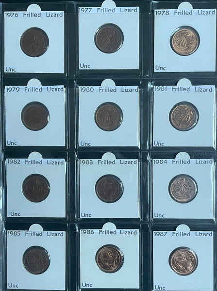 Australia 1966-2017 2c Uncirculated Coin Collection