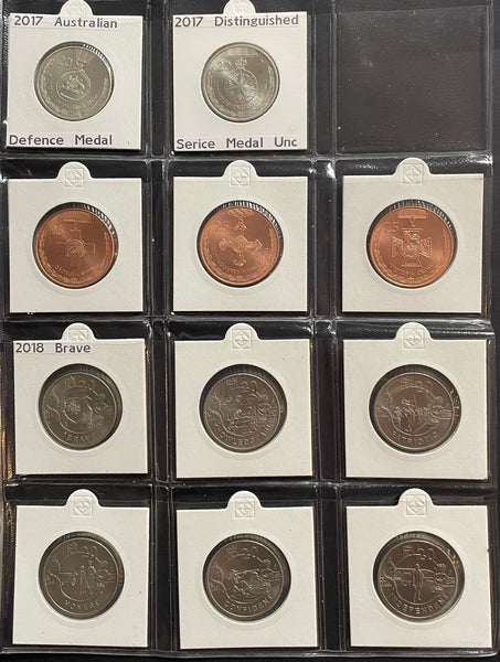 Australia 1966 to 2017 Uncirculated Twenty Cents 20c Collection 125 Coins