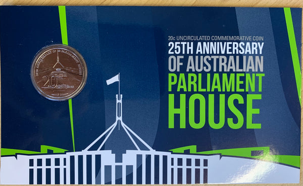 2013 Australian 20c 25th Anniversary Of Parliament House Uncirculated