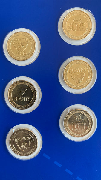 Australia 2023 Royal Australian Mint $1 Australian Football League AFL Uncirculated Coin Collection