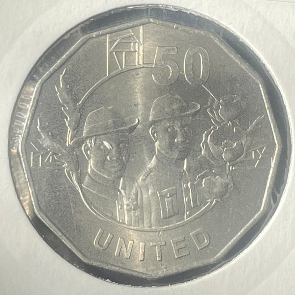 Australia 2018 50c Anzac Series Set of 4 50c Fifty Cents uncirculated coins
