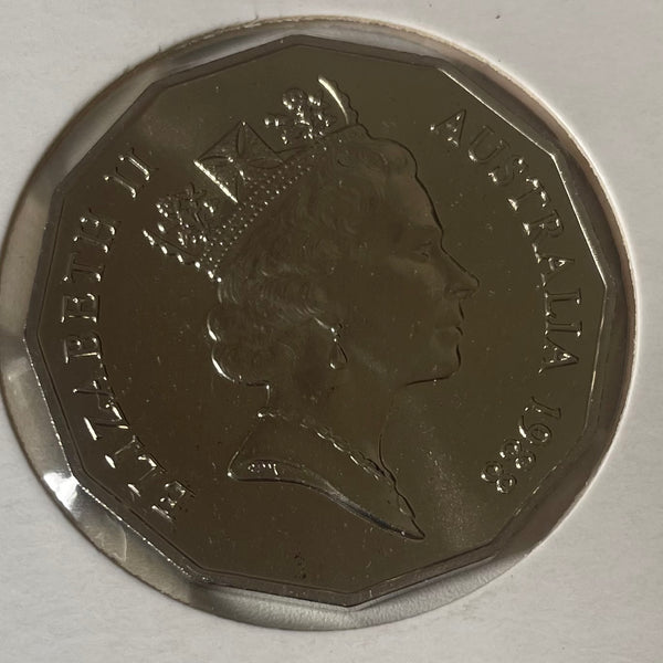 Australia 1988 Bicentenary First Fleet uncirculated Fifty Cents 50c