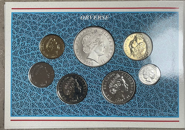 2000 New Zealand Brilliant Uncirculated Coin Set
