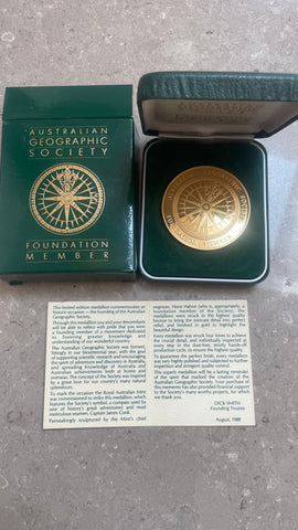 Australia Royal Australian Mint 1988 Geographical Society Medallion