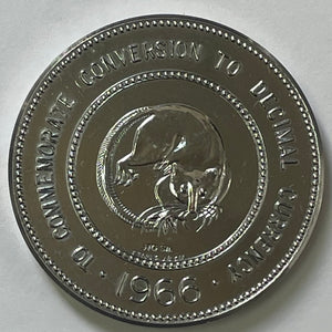 Australia 1966 Decimal Currency Changeover Bendigo Coin Club Silver Medallion