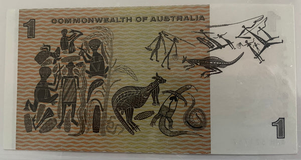 Australia 1967 R72 $1 Commonwealth Of Australia Coombs/Randall Pair UNC