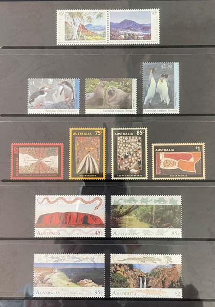 Australia Post 1993 Year Album. This book contains all the different simplified stamps issued in that year.