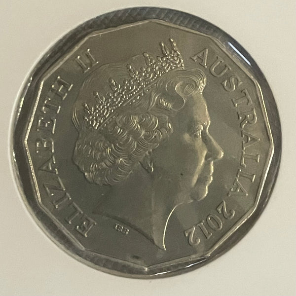 2012 50c Fifty Cents Bombing of Australia 1942 Uncirculated Coin
