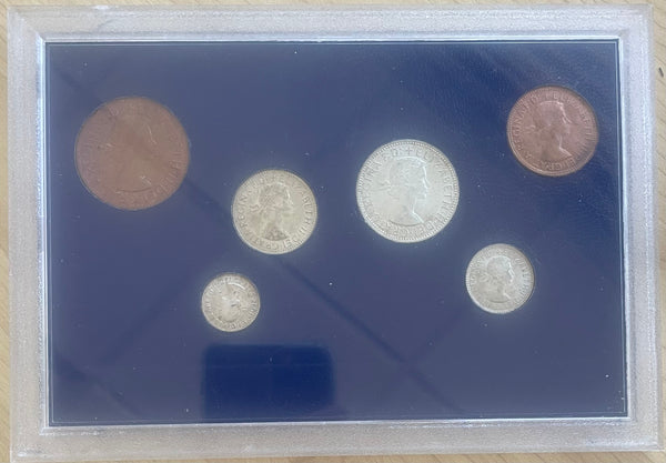 Australia Pre Decimal 6 Coin Set in Perspex Case
