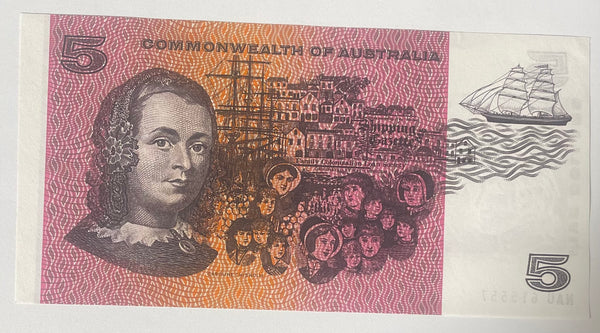 Australia 1967 $5 Commonwealth Coombs Randall Banknote. R202