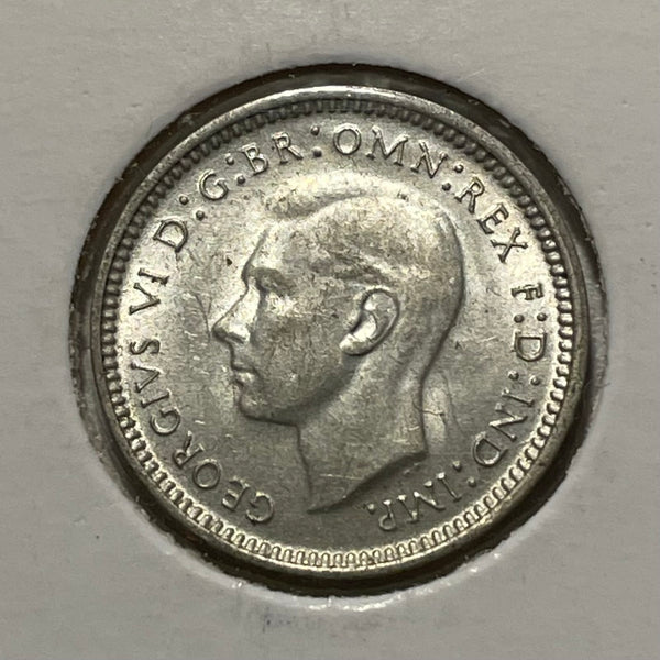 Australia 1947 Threepence 3d about Uncirculated