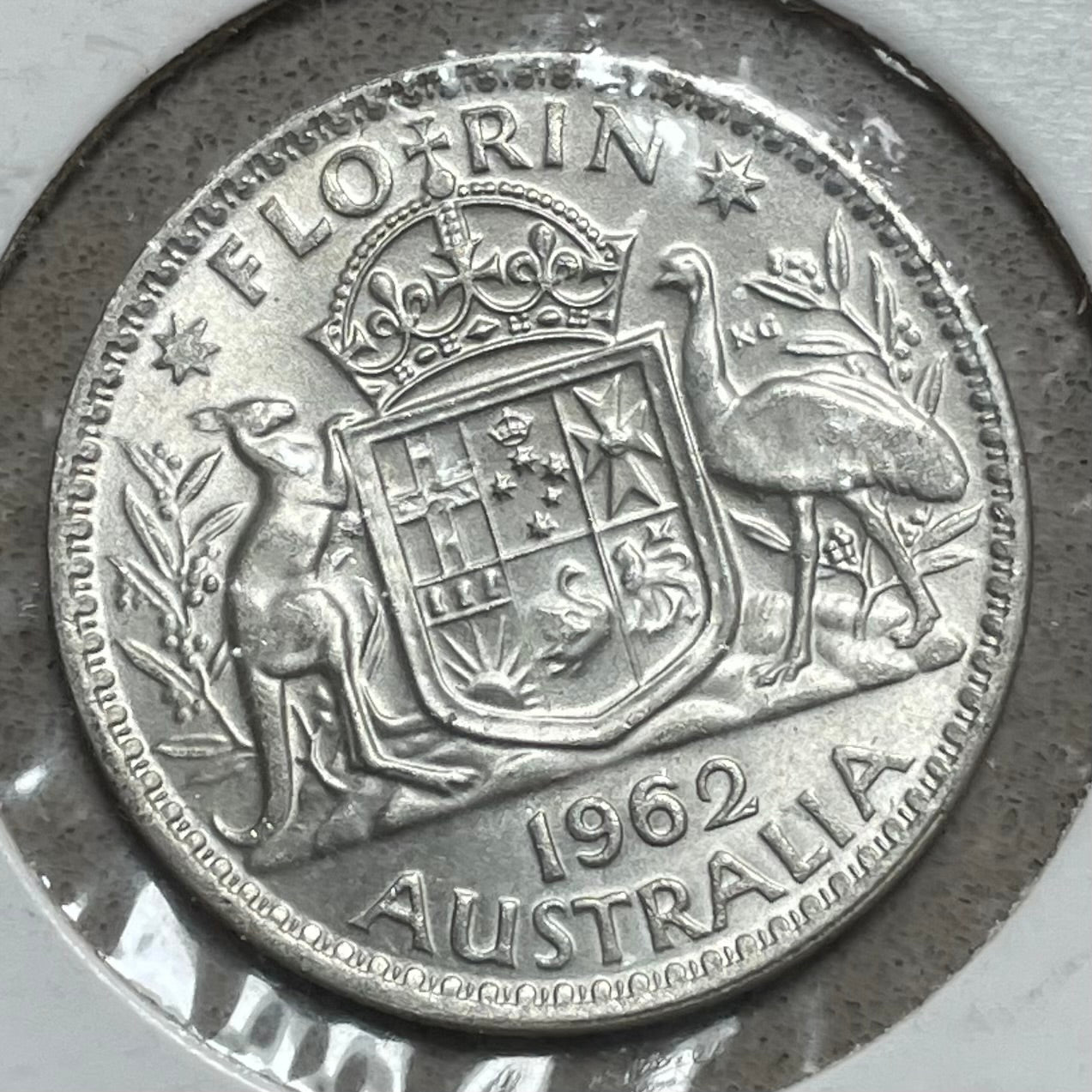 Australia 1962 2/- Florin Silver Coin Uncirculated