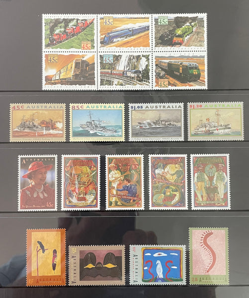 Australia Post 1993 Year Album. This book contains all the different simplified stamps issued in that year.