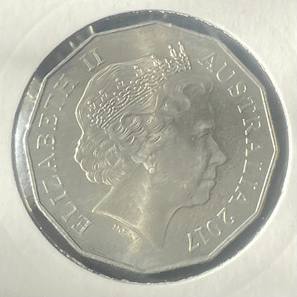 2017 Australia Royal 70th Wedding Anniversary 50c Fifty Cents Uncirculated Coin