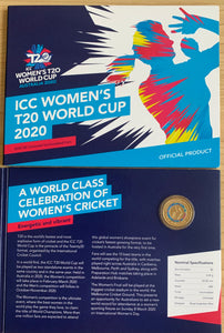 2020 $2 ICC Women's Cricket World Cup Uncirculated Coloured Coin