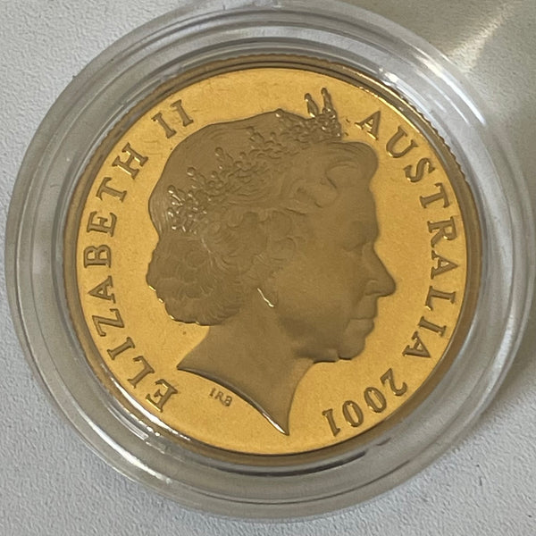 Australia 2001 $1 One Dollar Federation Coloured Proof Coin
