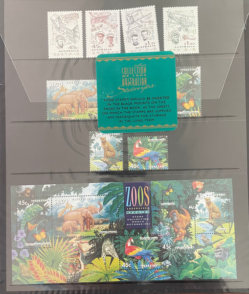 Australia Post 1994 Year Album. This book contains all the different simplified stamps issued in that year.
