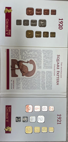 The Australian Square Pattern Collection with 12 x 1920 and 12 x 1921 Proofs