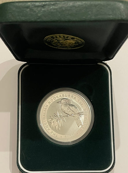 Australia 2000 Perth Mint $1 Proof Silver Kookaburra 1oz Silver Coin
