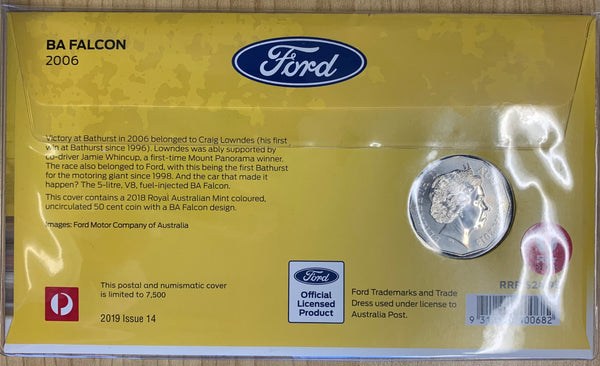 2019 Ford 2006 BA Falcon PNC with Coloured 50c Coin