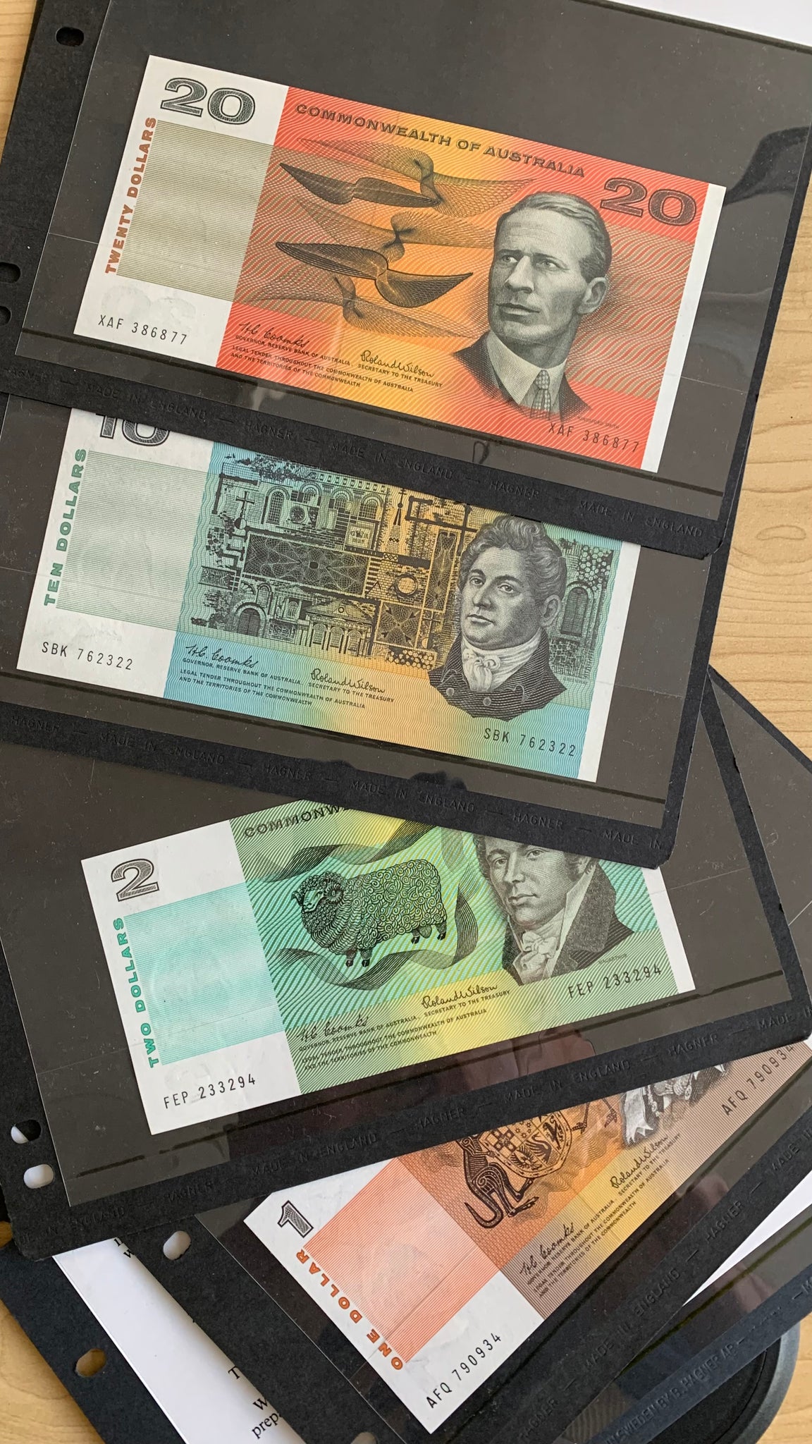 Australia 1966 Sherwood 1st Set of Decimal Australian Banknotes uncirculated