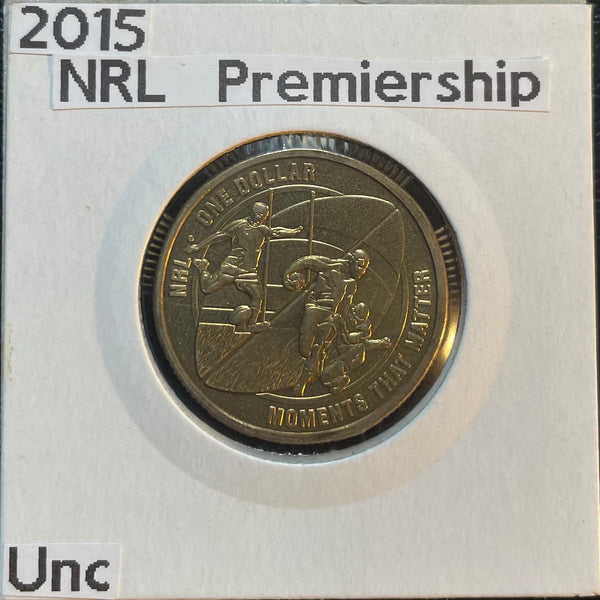 Australia 2015 Royal Australian Mint $1 Moments That Matter NRL Premiership Rugby Uncirculated $1 Coin