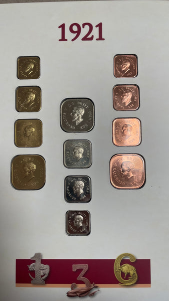 The Australian Square Pattern Collection with 12 x 1920 and 12 x 1921 Proofs