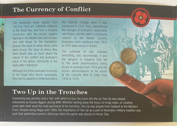 Australia 1914-1918 First World War Coinage Set of 6