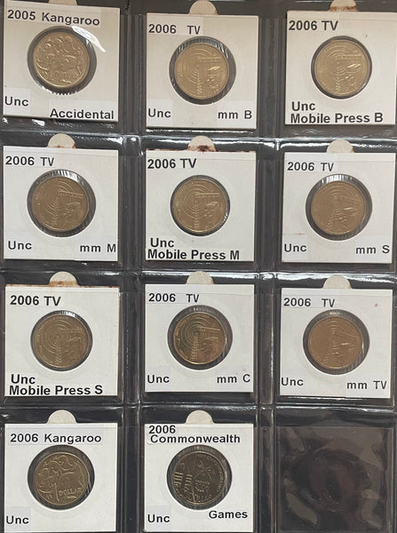 Australia 1984 to 2013 $1 One Dollar Uncirculated Collection 229 Coins