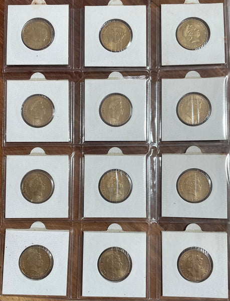 2017 Aussie Alphabet Coloured $1 coin Collection of 26 A to Z coins