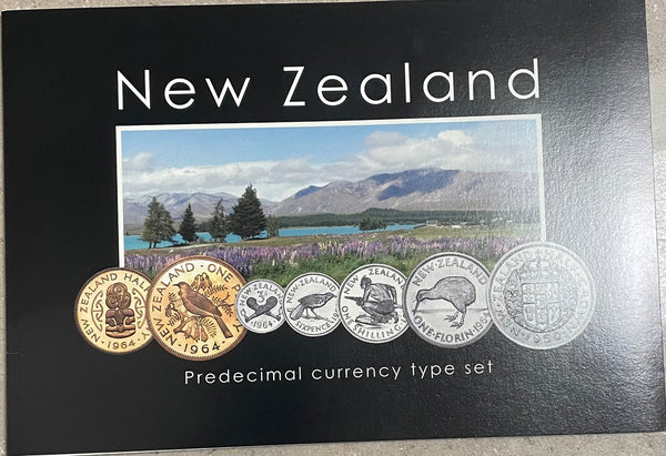2000 New Zealand Sherwood  Predecimal Currency Type Set Coin