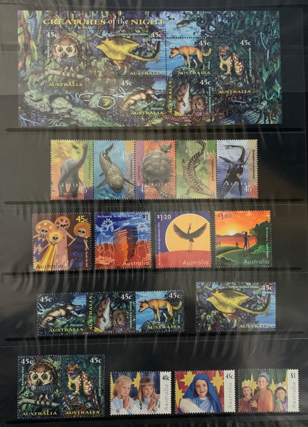 Australia Post 1997 Year Album. This book contains all the different simplified stamps issued in that year.