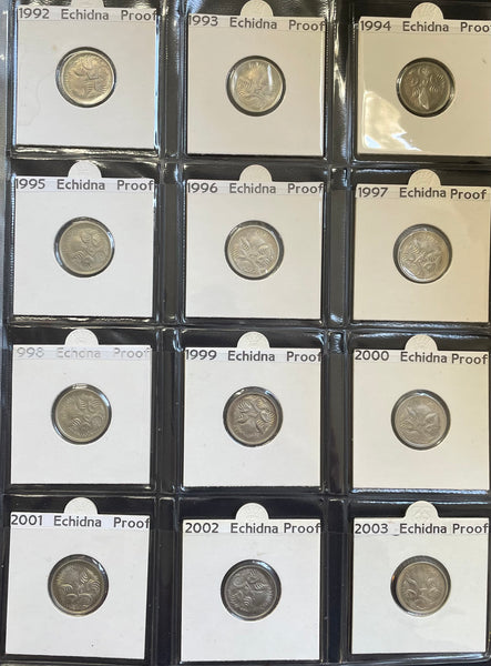 Australian 1966-2016 5c Proof Coin Collection
