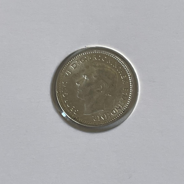 Australia 1942D 3d Threepence Silver Coin about Uncirculated
