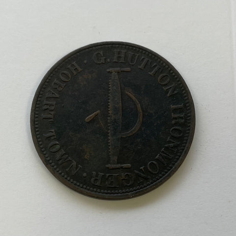 Australia 1860 G Hutton 1d Penny Token R253