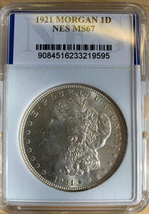 USA  United States $1 1921  Silver Morgan Dollar