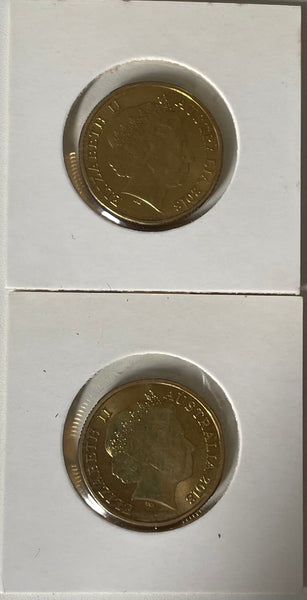 2019 Royal Australian Mint $1 Snugglepot & Cuddlepie plus 2018 Magic Pudding Coloured Uncirculated Coins.