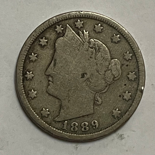 USA 1889 Nickel 5c coin