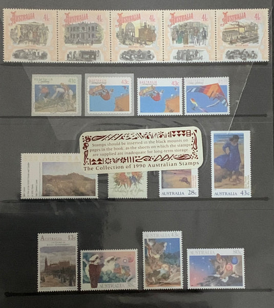 Australia Post 1990 Year Album. Executive Leather