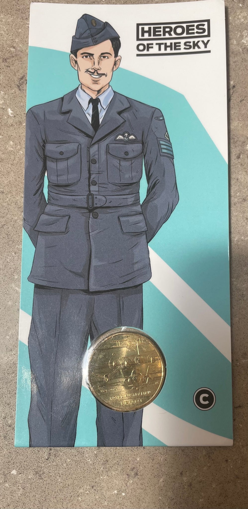 Australia 2021 Royal Australian Mint $1 Heroes of the Sky Rawdon Hume Middleton VC Uncirculated Coin