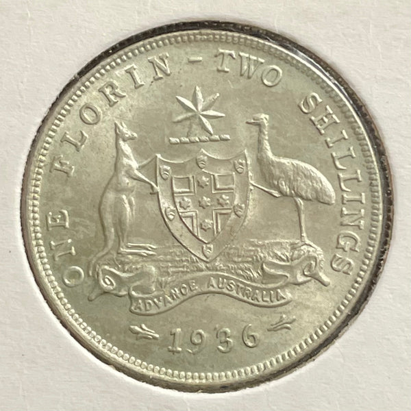 Australia 1936 2/- Florin EF