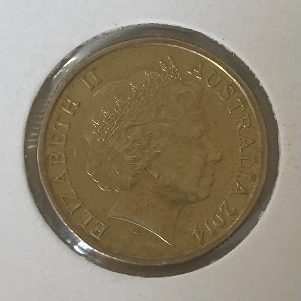 Australia 2014 Mob of Roos Coloured Uncirculated One Dollar $1