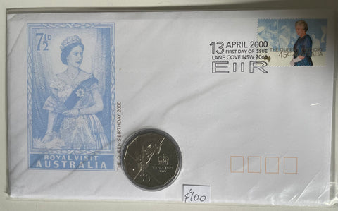 Australia 2000 Royal Visit 50c PNC Limited edition